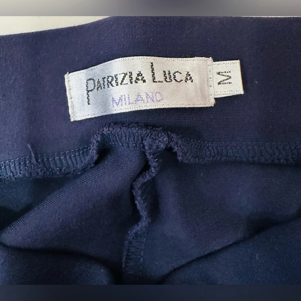 Patrizia Luca Milano Women’s Black & Purple Leggings 28”‎  Size M